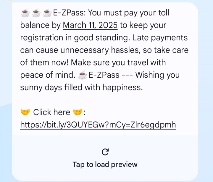 Aviso de infracción de E-ZPass