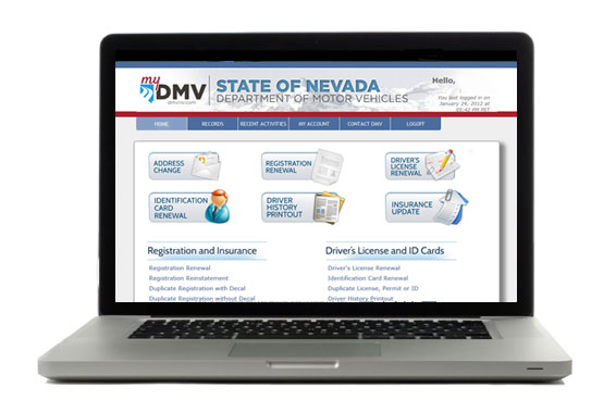 DMV payment portal screen site.gov