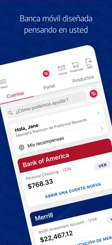 Banca móvil de Bank of America