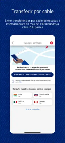 Transferir por cable Bank of America