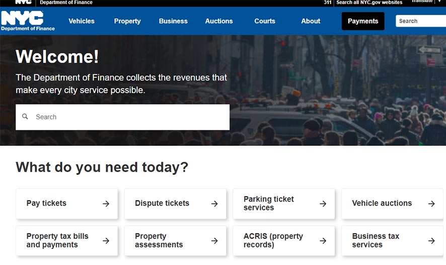 Cómo saber si tengo ticket de cámara en New York