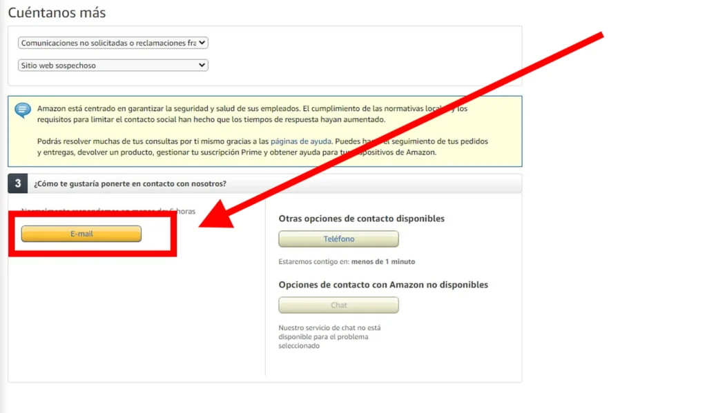 Correo electrónico y formulario