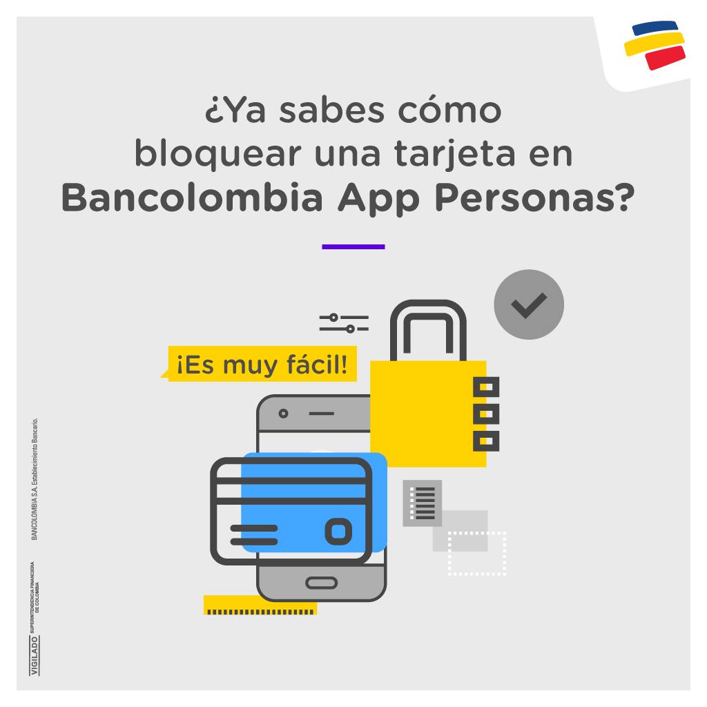 APP Bancolombia - Como bloquear/desbloquear tarjeta o activar para uso internacional.