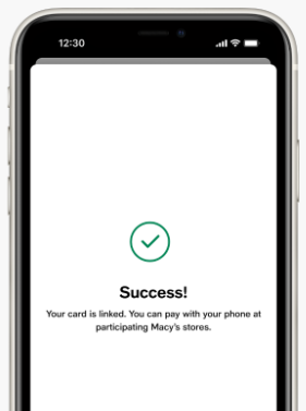 ¡Hurra, ya estás listo con Macy's Pay!