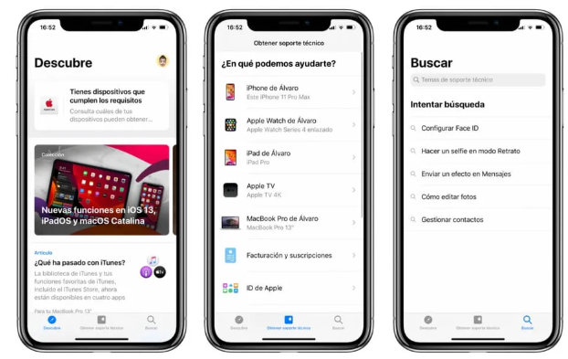 App de Soporte de Apple