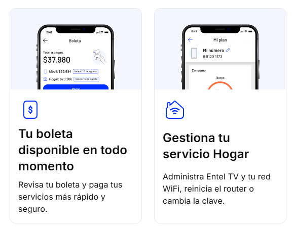 Gestiona tu servicio hogar Entel