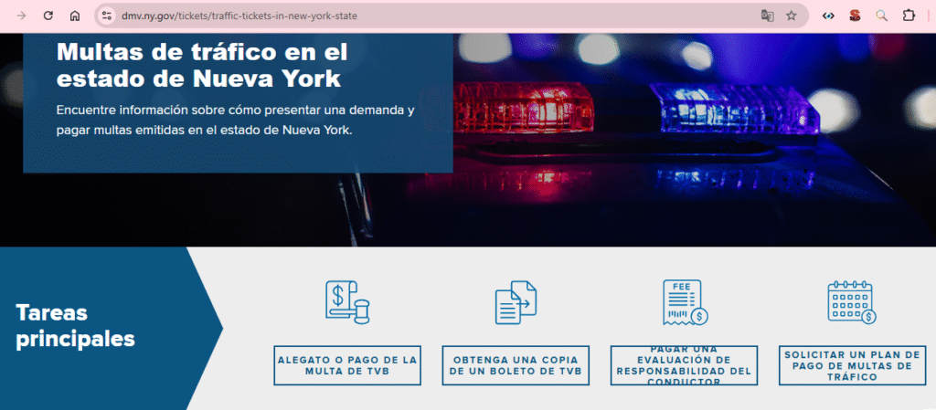 dmv traffic ticket lookup site USA