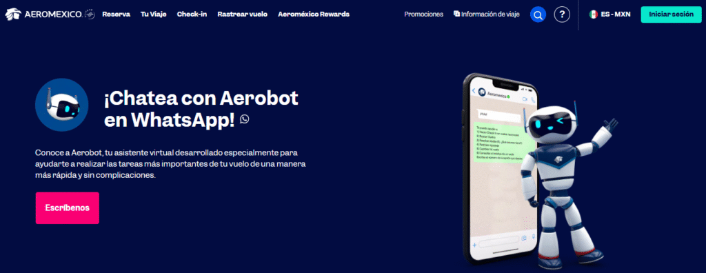 chat en vivo Aeroméxico site:aeromexico.com