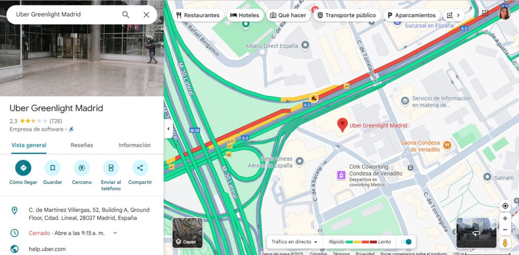Uber Greenlight Madrid