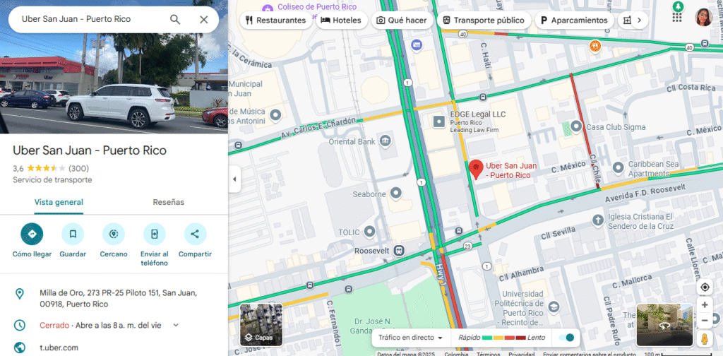 Uber San Juan - Puerto Rico