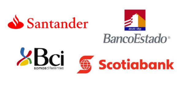 Banco de Chile, BCI, Santander, Scotiabank