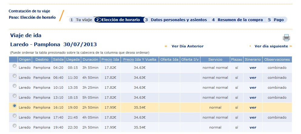 buscador de la página principal de Alsa