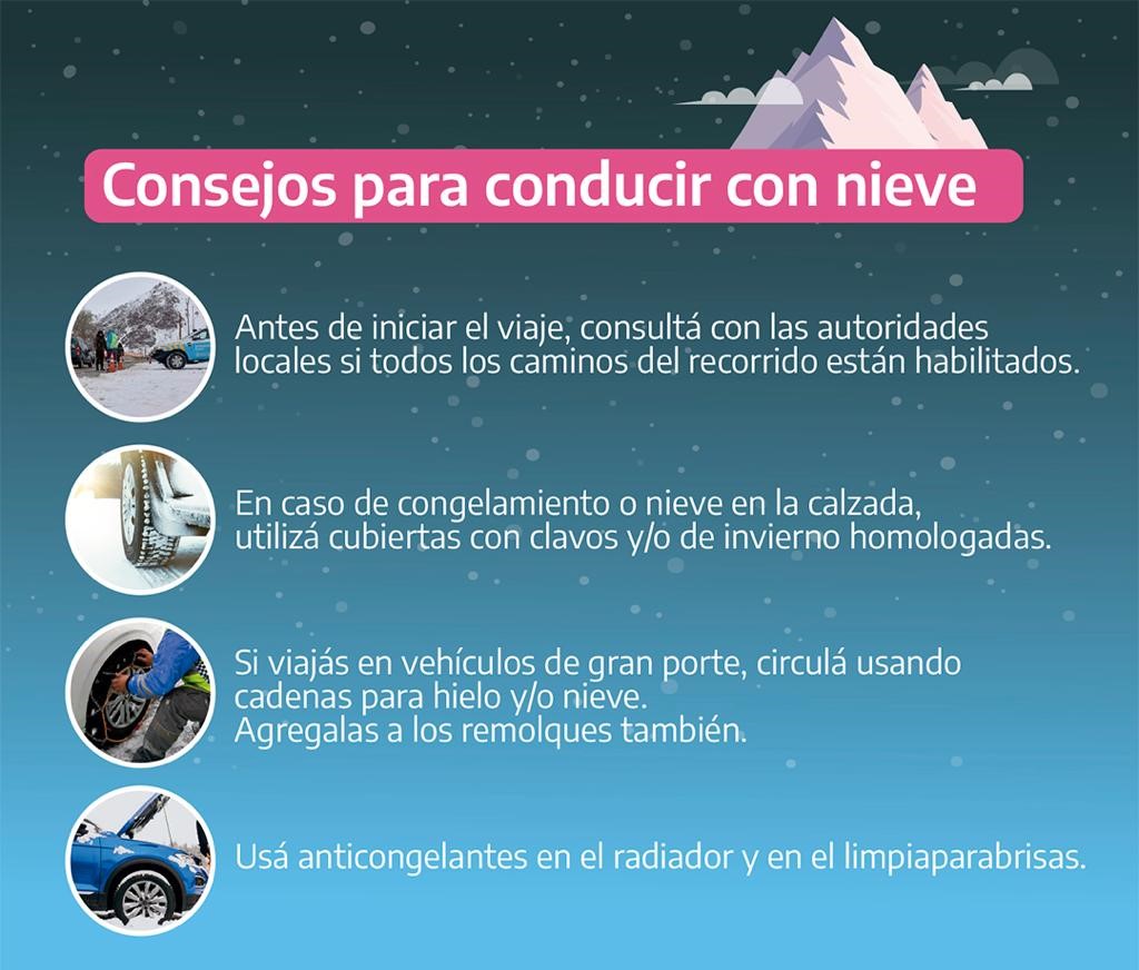 consejos manejar con nieve, tips para conducir en nieve USA
