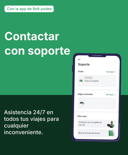 Bolt contacto atención al cliente app