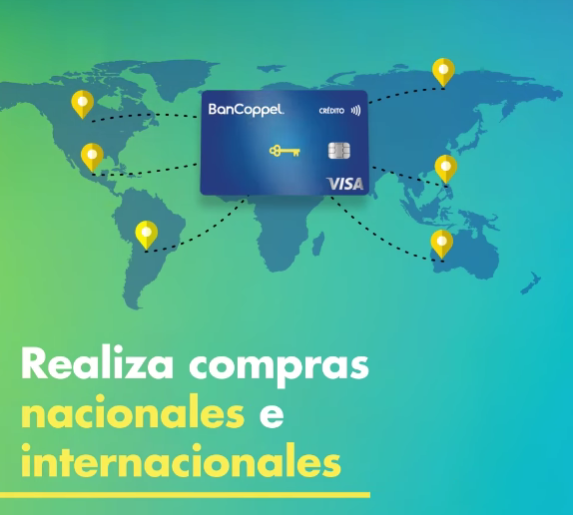 Realiza compras nacionales e internacionales con BanCoppel