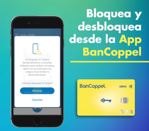 Activar, bloquear o recuperar tarjeta Bancoppel