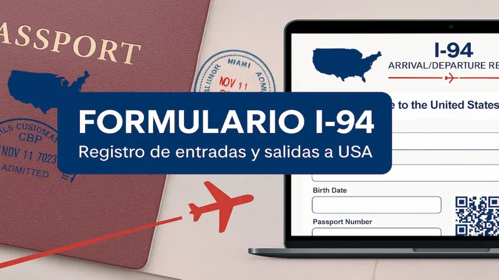 ¿Qué es el formulario I-94 y para qué sirve?