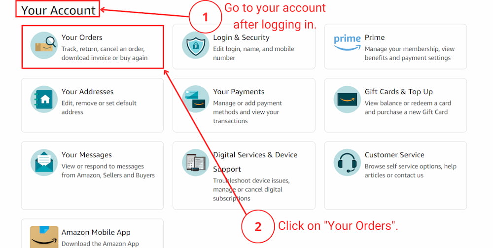 Rastrear pedidos y envíos de Amazon