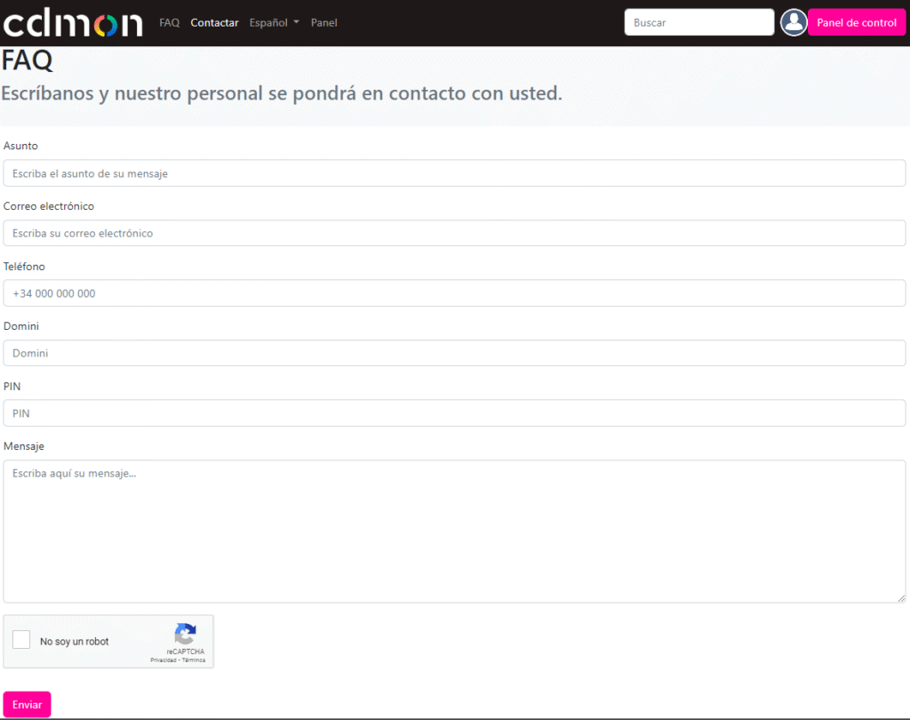  formulario contacto cdmon