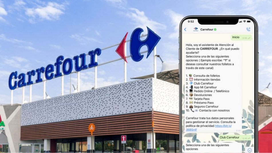 Chat en línea desde la tienda online de Carrefour