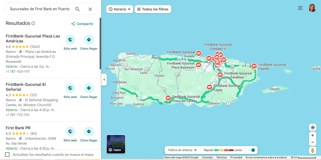 Sucursales de First Bank en Puerto Rico