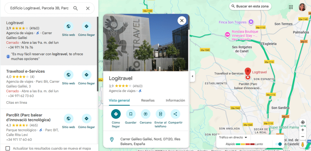Edificio Logitravel, Parcela 3B, Parc Bit, Carretera Palma–Valldemossa km 7,4, 07121 Palma de Mallorca, Illes Balears, España