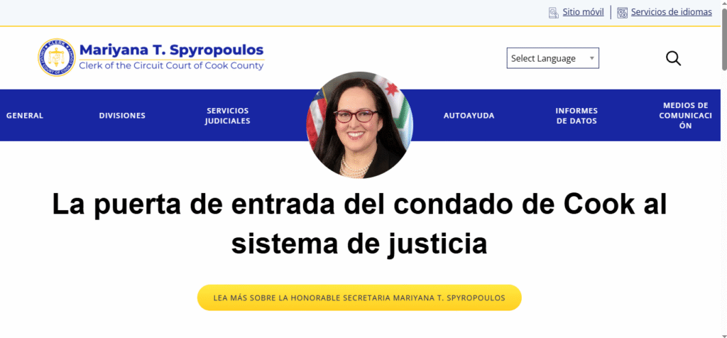 Illinois: Cook County y sistema judicial estatal