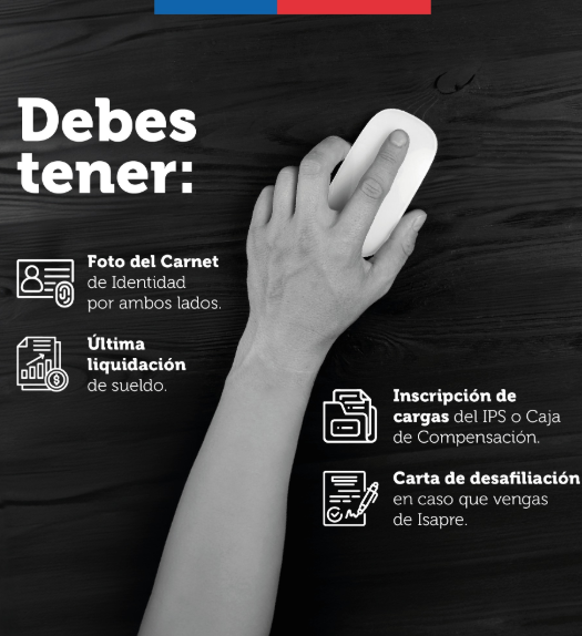 Que debes tener para la Afiliación Fonasa