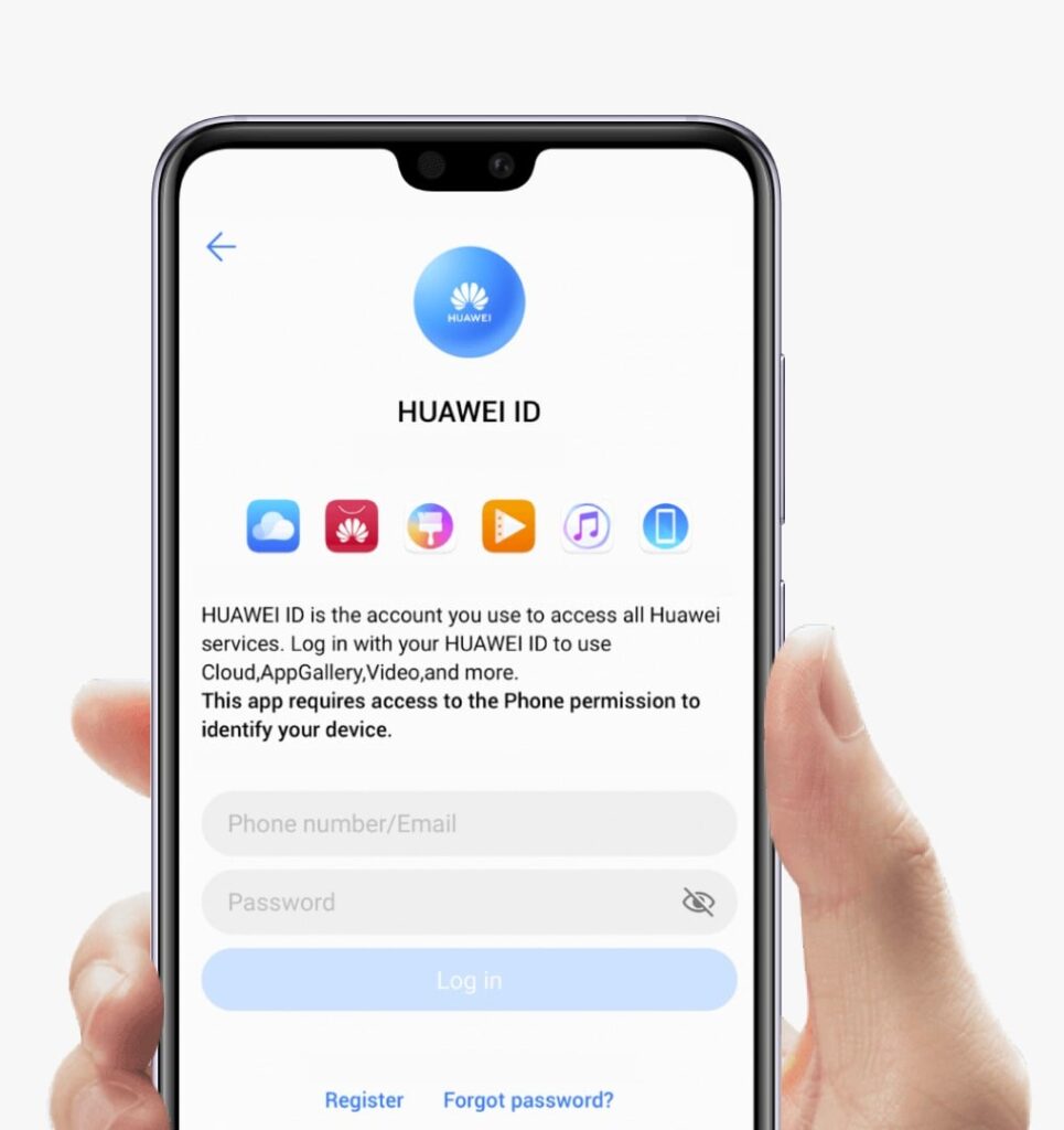 Huawei ID inicio de sesión