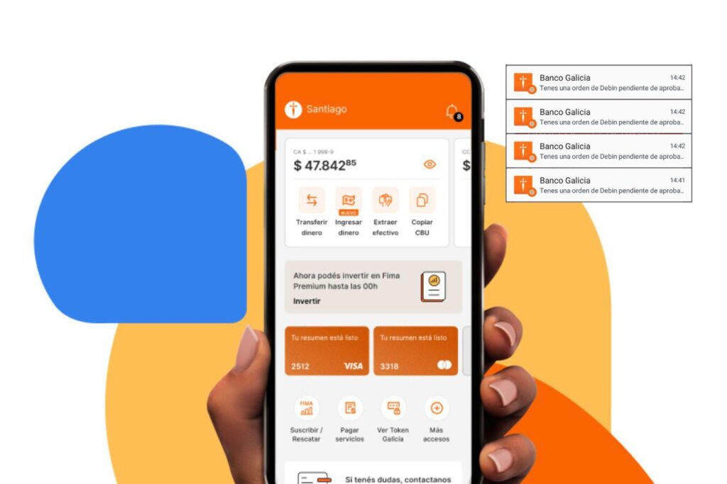 ¿Cómo autorizar o aceptar un DEBIN en el Banco Galicia?