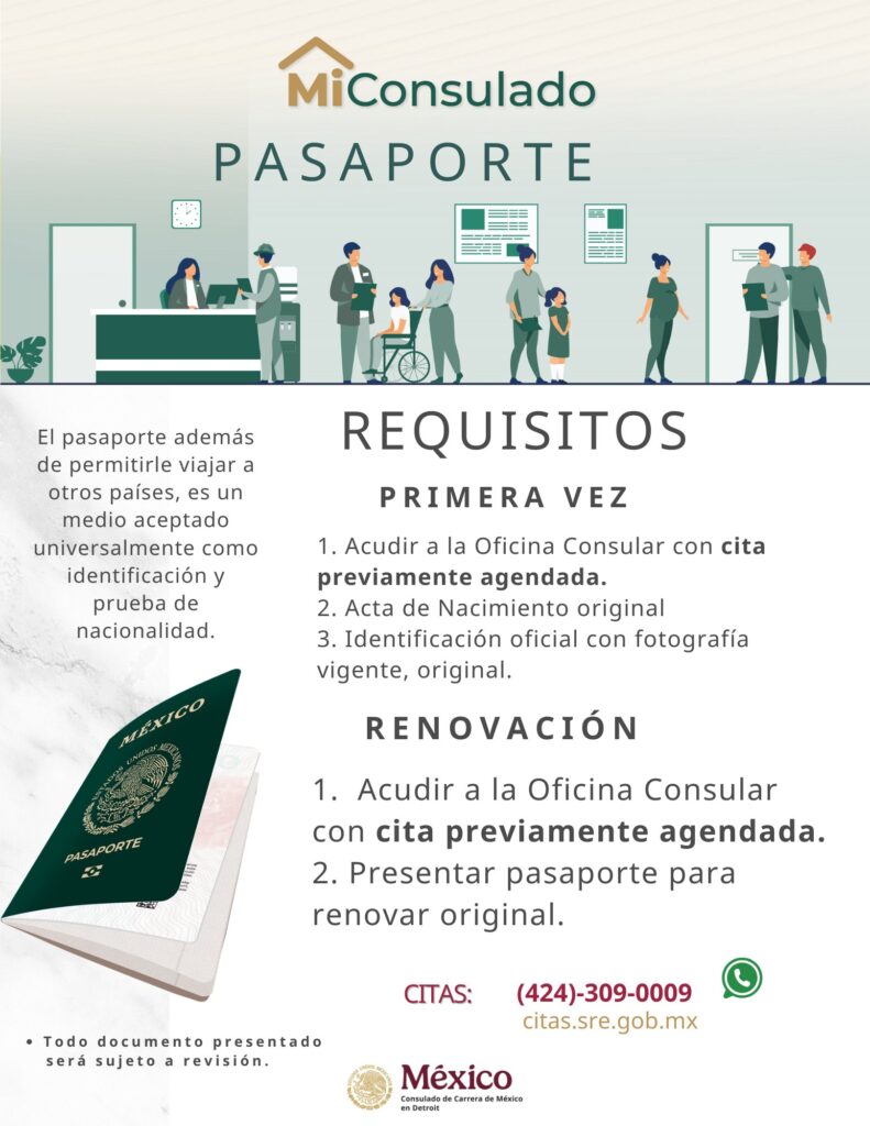 Tips sacar cita pasaporte mexicano rápido USA