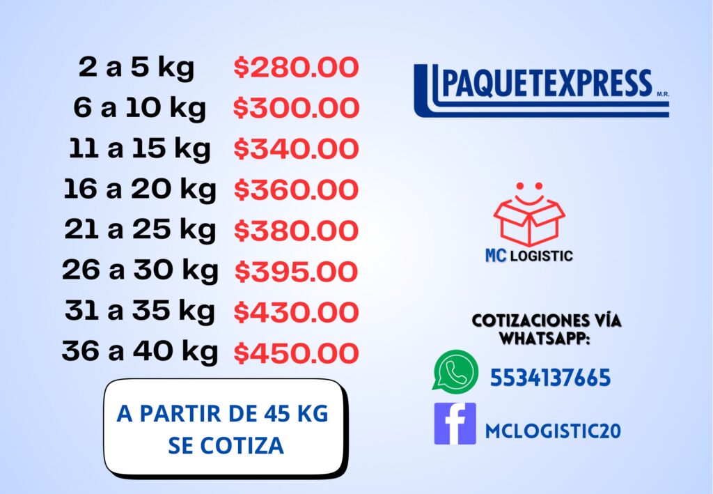 Tarifas especiales para empresas y e-commerce
