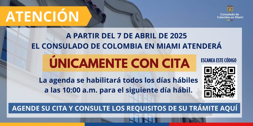 Teléfonos y Contacto del Consulado de Colombia en Miami