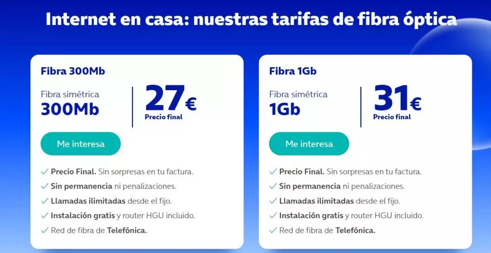 Fibra, Internet Satélite y Tarifas Móviles Movistar España
