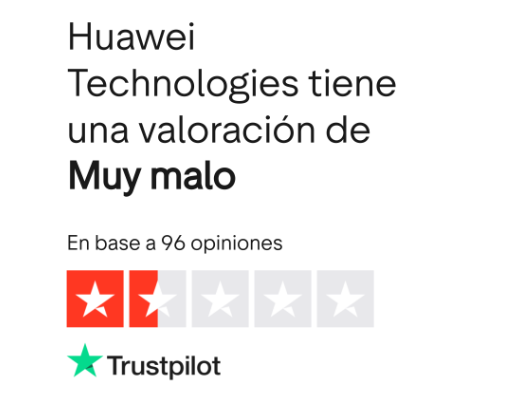 Huawei Trustpilot reseñas