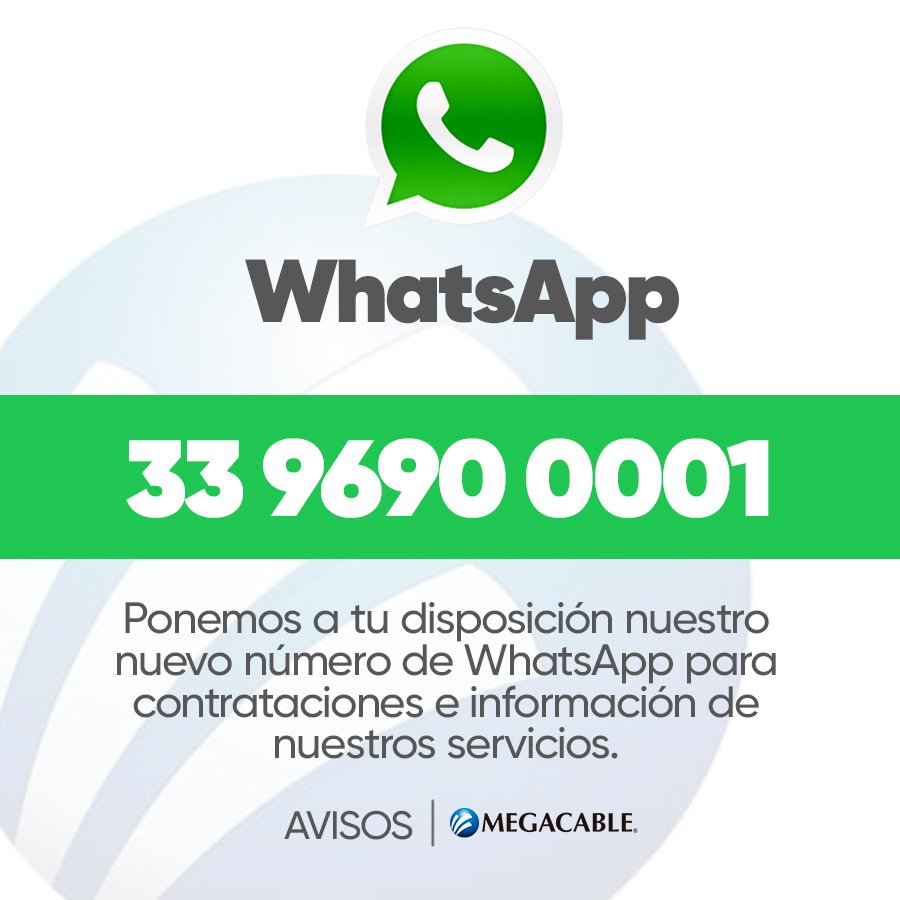 WhatsApp Megacable Atención a Clientes