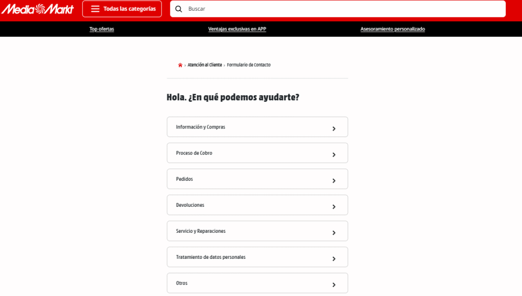 Preguntas frecuentes sobre MediaMarkt