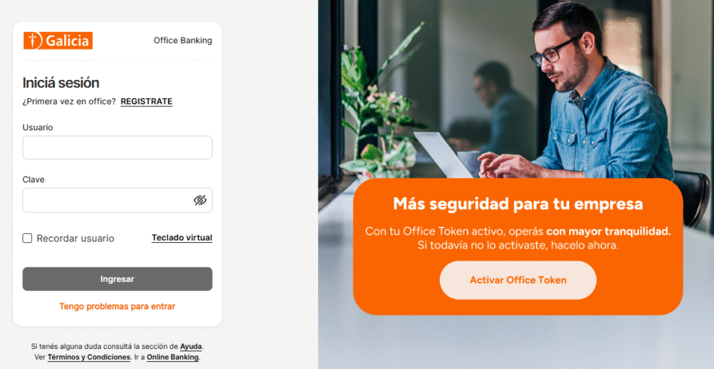 Teléfonos Banco Galicia para Empresas y Office Banking