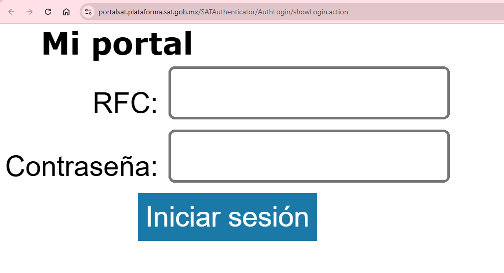 SAT RFC portal login