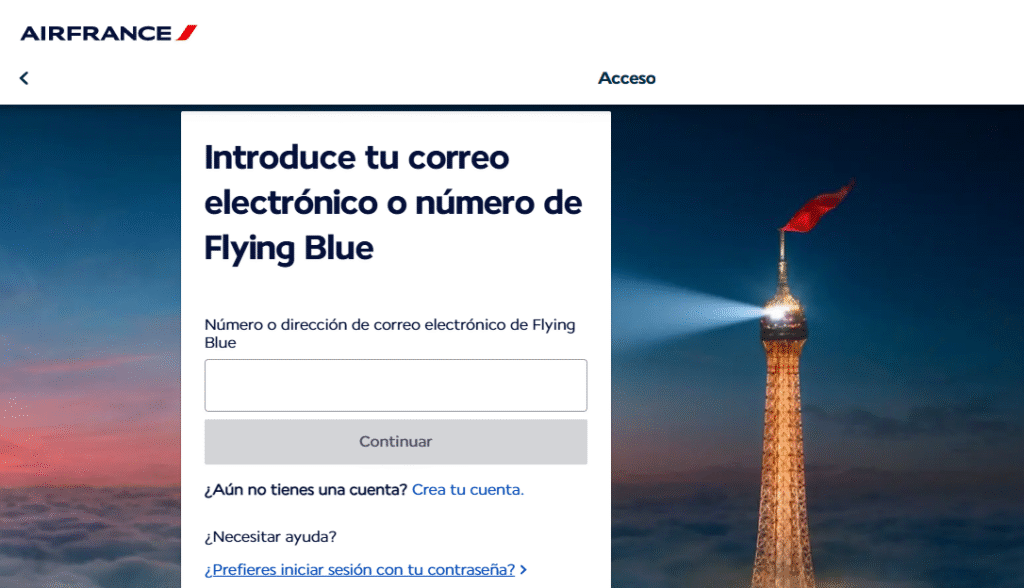 chat en línea Air France