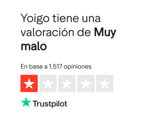Opiniones sobre la Atención al Cliente de Yoigo en 2025