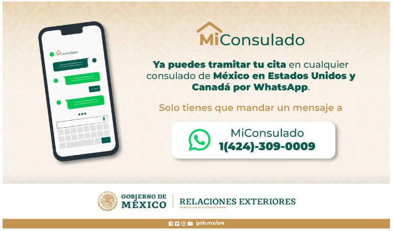 Información de Contacto del Consulado de México en El Paso TX