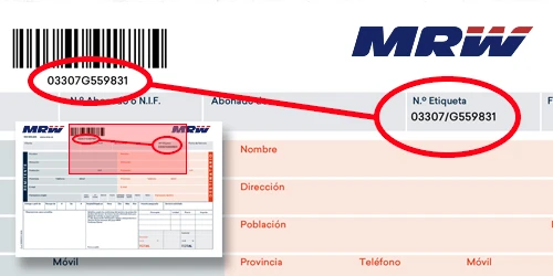 MRW seguimiento envíos pantalla web