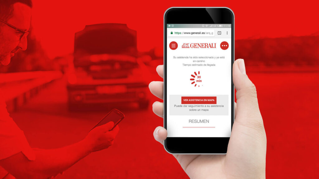 asistencia en carretera Generali número teléfono