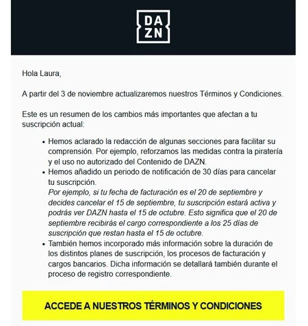 ¿Se puede cancelar DAZN sin pagar penalización?