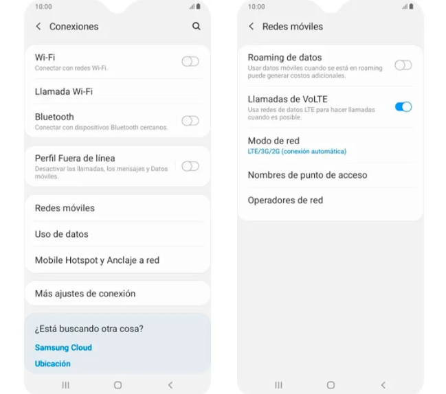 Configuración APN Llamaya Android