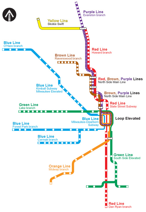 CTA map Chicago