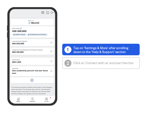 Citibank online chat app screenshot