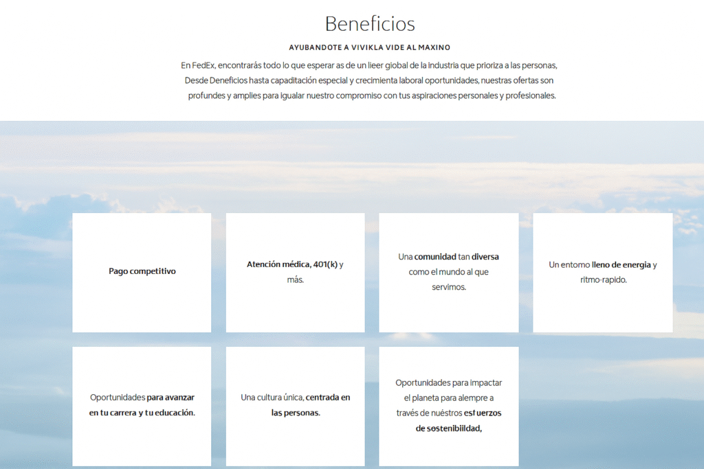 FedEx employee benefits USA