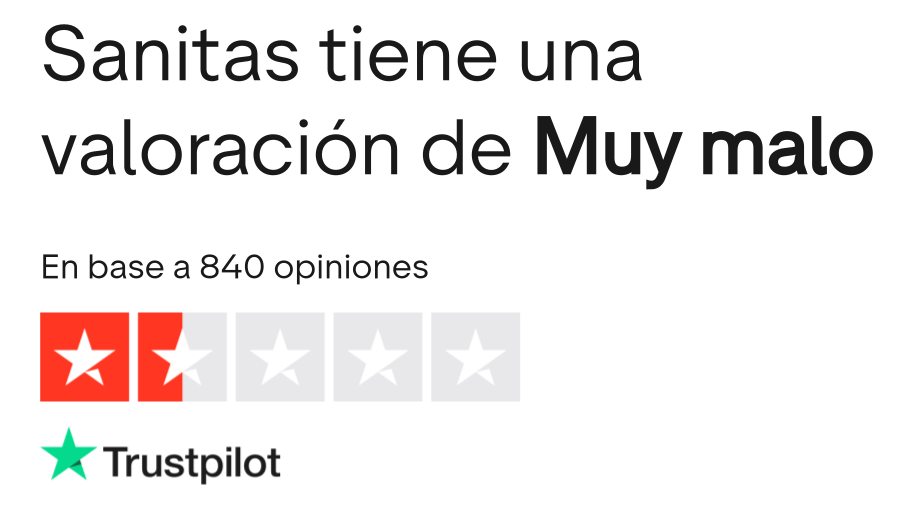 Sanitas opiniones Trustpilot
